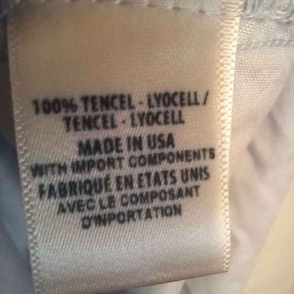 Cloth & Stone Sawyer Tencel Shirt Dress-Small-Roll Tab Sleeve-Pockets-USA Made - Picture 10 of 10